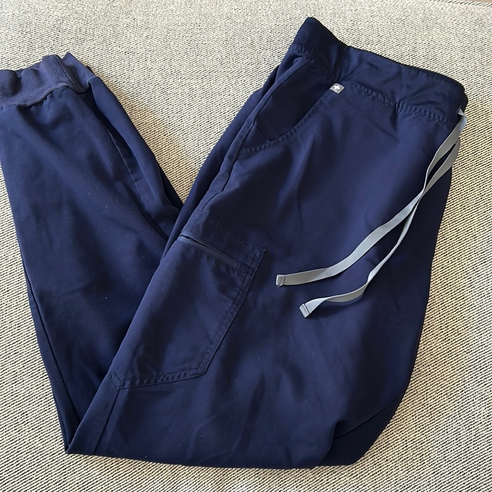 FIGS Women’s Zamora Scrub Bottom Joggers navy blue XL